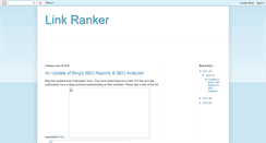 Desktop Screenshot of link-ranker.blogspot.com