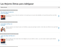Tablet Screenshot of dietasadelgazarrapido.blogspot.com