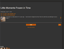 Tablet Screenshot of littlemomentsfrozenintime.blogspot.com