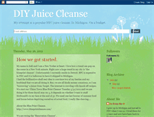 Tablet Screenshot of diyjuicecleanse.blogspot.com