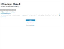 Tablet Screenshot of nyc-against-ahmadi.blogspot.com