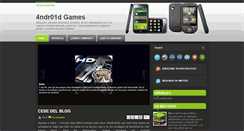 Desktop Screenshot of 4ndr01dgames.blogspot.com