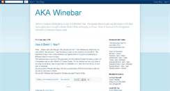 Desktop Screenshot of akawinebar.blogspot.com