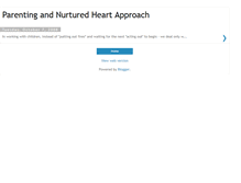 Tablet Screenshot of parentingandnurturedheartapproach.blogspot.com