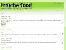 Tablet Screenshot of fraichefood.blogspot.com