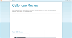 Desktop Screenshot of mycellphonereview.blogspot.com