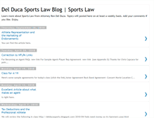 Tablet Screenshot of delducasportslaw.blogspot.com