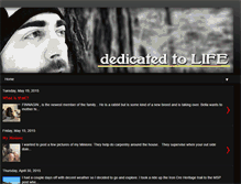 Tablet Screenshot of dedicatedtolife.blogspot.com