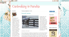 Desktop Screenshot of cardmakinginparadise.blogspot.com