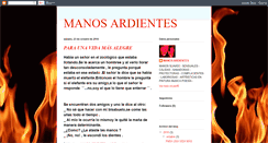 Desktop Screenshot of manosardientes.blogspot.com