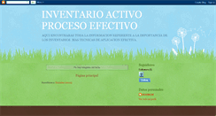 Desktop Screenshot of inventarioactivoprocesoefectivo.blogspot.com