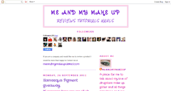 Desktop Screenshot of meandmymakeup.blogspot.com