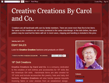 Tablet Screenshot of creativecreationsbycarolandco.blogspot.com