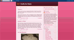 Desktop Screenshot of craftsforclaire.blogspot.com