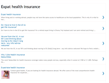 Tablet Screenshot of expat-health-insurance.blogspot.com