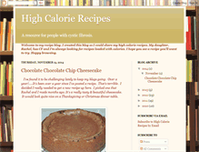 Tablet Screenshot of highcalorierecipes.blogspot.com