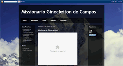 Desktop Screenshot of missionarioginecleiton.blogspot.com