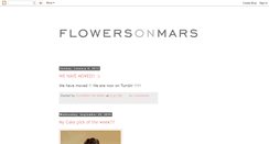 Desktop Screenshot of flowersonmars.blogspot.com