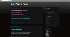 Desktop Screenshot of mrspagespage.blogspot.com