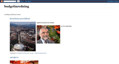 Desktop Screenshot of budgetinredning.blogspot.com