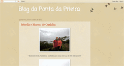 Desktop Screenshot of pontadapiteira.blogspot.com