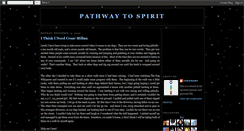 Desktop Screenshot of pathwaytospirit.blogspot.com