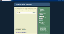 Desktop Screenshot of pendule-spices.blogspot.com
