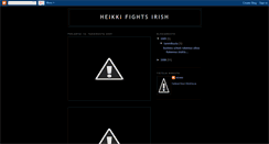 Desktop Screenshot of heikkifightsirish.blogspot.com