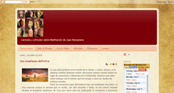 Desktop Screenshot of juan-manzanera-meditacion.blogspot.com