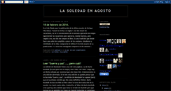 Desktop Screenshot of lasoledadenagosto.blogspot.com