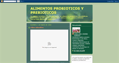 Desktop Screenshot of prebioticosyprobioticos.blogspot.com