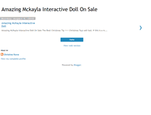 Tablet Screenshot of amazingmckaylainteractivedollonsale.blogspot.com