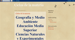 Desktop Screenshot of ciclosdelamateria-imlj.blogspot.com