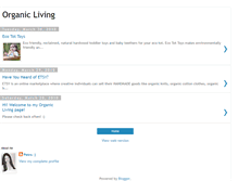 Tablet Screenshot of mygreenorganicliving.blogspot.com