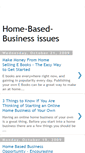 Mobile Screenshot of home-based-businessissues.blogspot.com