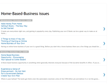 Tablet Screenshot of home-based-businessissues.blogspot.com