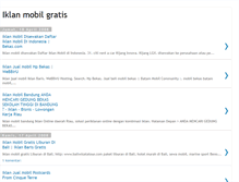 Tablet Screenshot of iklan-mobil-gratis.blogspot.com