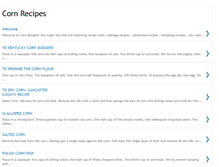 Tablet Screenshot of cornrecipes.blogspot.com