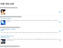Tablet Screenshot of forthelive.blogspot.com