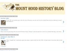 Tablet Screenshot of mounthoodhistory.blogspot.com