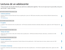 Tablet Screenshot of lecturaadolescente.blogspot.com