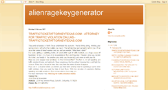 Desktop Screenshot of alienragekeygenerator.blogspot.com