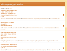 Tablet Screenshot of alienragekeygenerator.blogspot.com