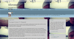 Desktop Screenshot of ikkesaaperfekt.blogspot.com