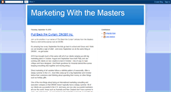 Desktop Screenshot of marketingwiththemasters.blogspot.com