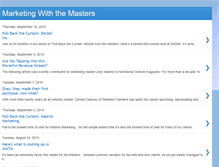 Tablet Screenshot of marketingwiththemasters.blogspot.com