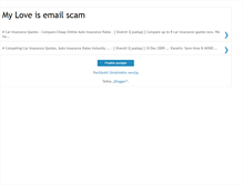 Tablet Screenshot of my-love-is-email-scam.blogspot.com