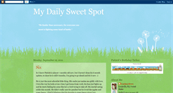 Desktop Screenshot of mydailysweetspot.blogspot.com