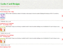 Tablet Screenshot of leeleecarddesigns.blogspot.com