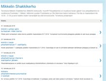 Tablet Screenshot of mikkelinshakkikerho.blogspot.com